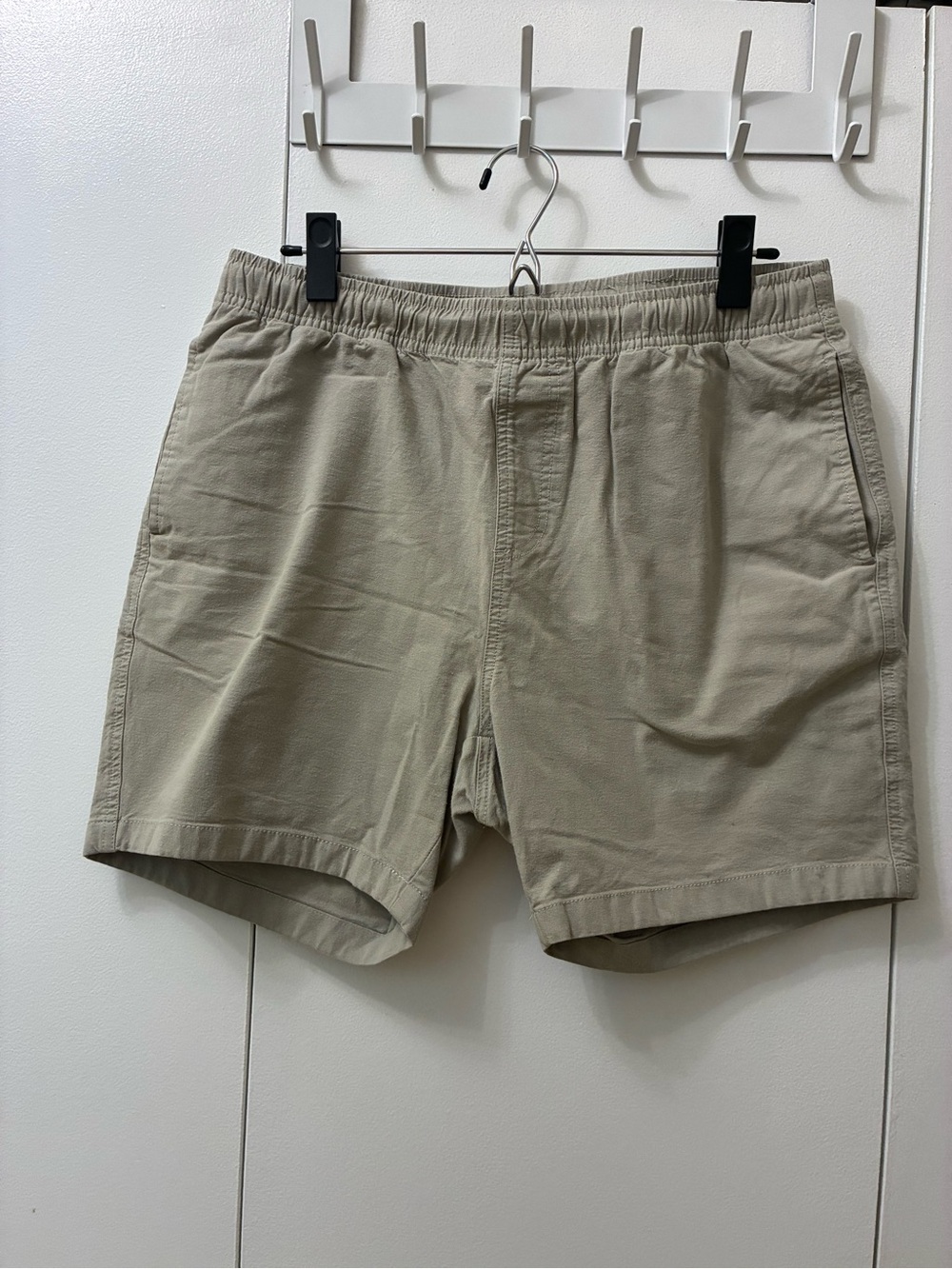 Free Fly Apparel Men's Elastic-Waist Khaki Shorts